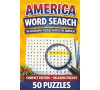 America Word Search: Word Search with Easy to Read Print about America, North America, South America, American Culture, Geography, People, and many more. Gift for Vacations, Holidays, Free Times