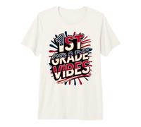 American 1ST Grade Vibes Happy Band Teacher Crew Recuerdo Camiseta Premium