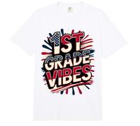 American 1ST Grade Vibes Happy Band Teacher Crew Recuerdo Comfort Colors Adult Heavyweight T-Shirt