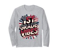 American 1ST Grade Vibes Happy Band Teacher Crew Recuerdo Manga Larga