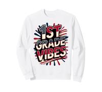 American 1ST Grade Vibes Happy Band Teacher Crew Recuerdo Sudadera