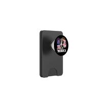 American 4th July Fourth USA Flag Tri Color Cavalier Dog PopSockets PopWallet para MagSafe