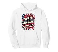 American 6TH Grade Vibes First Day My Patriotic Teacher Crew Sudadera con Capucha