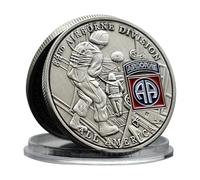 American 82nd Airborne Division Challenge Coin Metal Crafts Military Conmemorative Coin Collection Gift