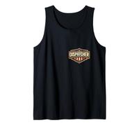 American 911 Despachador de Emergencia First Responder USA Badge Camiseta sin Mangas