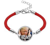 American Against Great Angry Image - Pulsera de cuerda roja de la suerte, hecha a mano