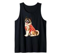 American Akita Dog Mom | Amo a mamá, Lindo Cachorro Camiseta sin Mangas