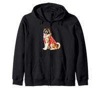 American Akita Dog Mom | Amo a mamá, Lindo Cachorro Sudadera con Capucha