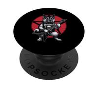 American Akita Heavy Metal, Guitarra Rock, Amante de los Perros PopSockets PopGrip Adhesivo