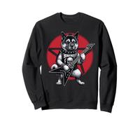 American Akita Heavy Metal, Guitarra Rock, Amante de los Perros Sudadera