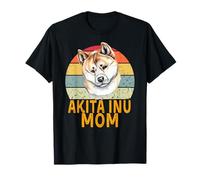 American Akita Inu Perro Mamá Retro Mis Perros Son Mi Cardio Camiseta