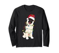 American Akita - Luces para árbol de Navidad para Amantes de los Perros Manga Larga
