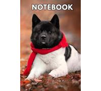 American Akita Notebook: Cute Dog Journal, 120 Lined Pages, 6"x9" Perfect Gift for Dog Lovers