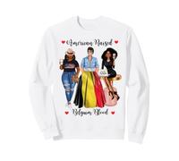 American and Belguim Blood Black Mujeres Sudadera