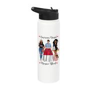 American And Monaco Blood Black Mujeres Stainless Steel Insulated Water Bottle