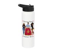 American And Montenegro Blood Black Mujeres Stainless Steel Insulated Water Bottle