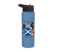 American And Scottish Blood Black Mujer Stainless Steel Insulated Water Bottle