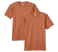American Apparel Blend Track T-Shirt, Style Gtr401, 2-Pack Camiseta, Tri-Rust (Paquete de 2), 46 (Pack de 2) Unisex Adulto
