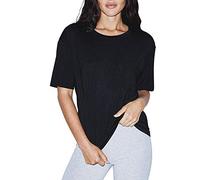 American Apparel Camiseta de manga corta con bolsillo modal para mujer - Negro - X-Large