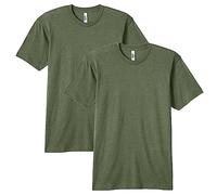 American Apparel Camiseta (Paquete de 2), Tri-Oliva (Paquete de 2), L