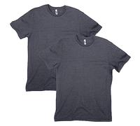 American Apparel Camiseta Unisex CVC, Estilo G2001CVC, Paquete de 2, Carbón Jaspeado (Paquete de 2), M