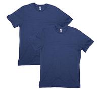 American Apparel Camiseta Unisex CVC, Estilo G2001CVC, Paquete de 2, Heather Indigo (Paquete de 2), XL
