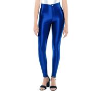 American Apparel Mujer The-Disco Pantalón, Talle Alto ,Ajustado, Brillante Nylon