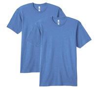 American Apparel Tri-Blend Crewneck Short Sleeve Track T-Shirt, 2-Pack