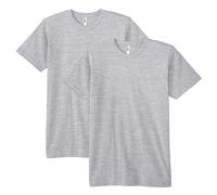 American Apparel Unisex-Adult Fine Jersey Crewneck Short Sleeve T-Shirt, 2-Pack