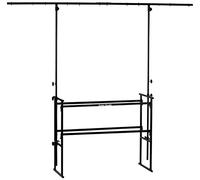 American Audio DJ-MTS 4 - Estructura para cabina de DJ con 2 soportes integrados para focos