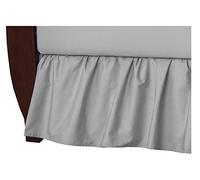 American Baby Company 100% Cotton Percale Crib Skirt, Gray, Ruffle by American Baby Company