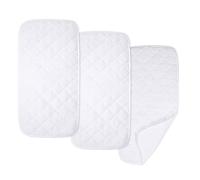 American Baby Company Forro acolchado de microfibra ultrasuave impermeable para cambiador, 11.5 x 23 pulgadas, 3 unidades