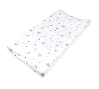 American Baby Company - Funda para cambiador, 100% algodón natural, tejido de punto, Estrellas grises, 1 Paquete