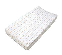 American Baby Company - Funda para cambiador de mesa estampada 100% algodón natural, diseño de plumas doradas y rosadas, suave transpirable, para niñas