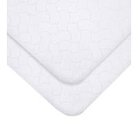 American Baby Company - Funda protectora para niños y niñas con relieve impermeable, Moisés, Blanco, 15" X 33"