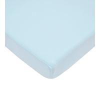 American Baby Company Jersey Knit Porta-Crib Sheet, azul