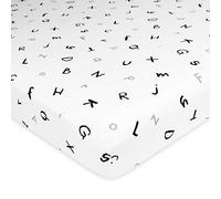 American Baby Company Printed 100% Natural Cotton Value Jersey Knit Fitted Pack N Play Playard Sheet, Alphabet, Soft Breathable, for Boys and Girls