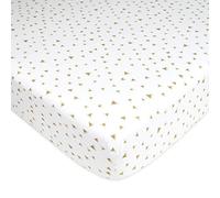 American Baby Company Printed Jersey Sábana Ajustable para Cuna, Triángulos Taupe, Pack de 1