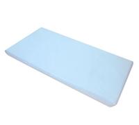 American Baby Company - Sábana bajera ajustable de algodón de percal para el cuidado del día (10 unidades), Azul, Single Pack