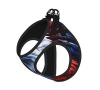 American Bald Eagle - Juego de correa con arnés para gato y perro, chaleco reflectante ajustable a prueba de fugas con malla suave transpirable, para mascotas pequeñas y cachorros gatitos