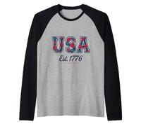 American Beauty Floral Camiseta Manga Raglan