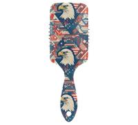 American Bird Blue Red Wild Peine suave para el cabello, masajeador de cabeza para cabello fino con mango ergonómico para cabello rizado
