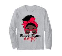 American Black Mom Magic Mothers Day Gifts for Mom Manga Larga
