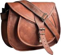 american blue Leder-Umhängetasche, Vintage-Geldbörsen, Handtaschen für Damen, Vintage-Stil, echte Hobo-Handarbeit, braun, Reise-Damen-Schultertasche (13 INCH, SINGLE POCKET)