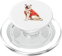 American Bulldog Dog Mom | I Love Mom Cute Puppy PopSockets PopGrip para MagSafe