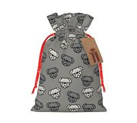 American Bulldog Head Printing - Bolsa de Navidad con cordón para todos los adultos para regalar Halloween