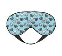 American Bulldog Head Printing - Máscara de ojos versátil para dormir, suave, reversible, para meditación y viajes, unisex