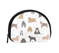 American Bully Dogs Bolsa de Almacenamiento de Uso Diario portátil Monedero pequeño y Limpio Monedero