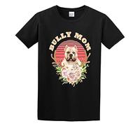 American Bully Mom Dog Logo T-Shirt Graphic tee Printed Top Mens Black Shirt XXL