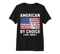 American by Choice EST 2026 Proud New USA Citizen Camiseta Premium